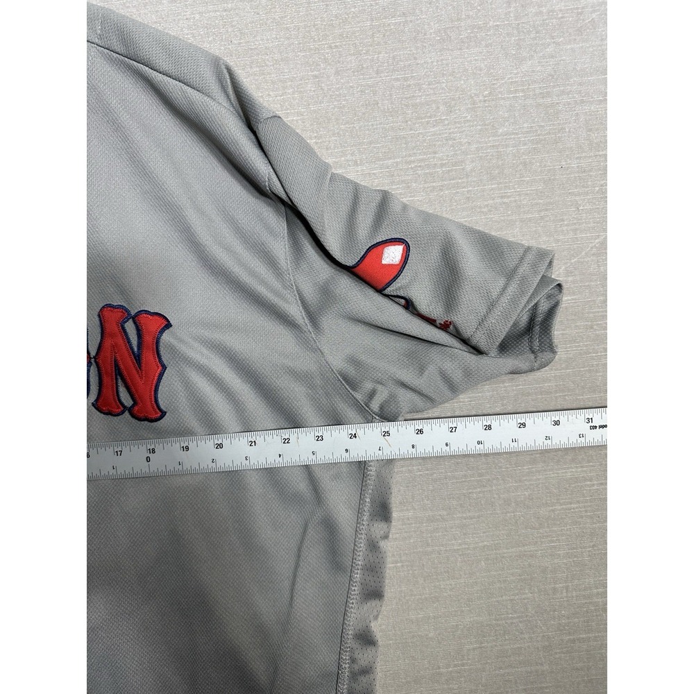 Mookie Betts Boston Red Sox Jersey Majestic Flex Base Size 52 Grey #50 Stitch - Picture 5 of 7